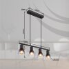 Globo lighting Satella hanging light black, 4-light sources