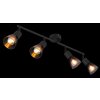 Globo lighting Satella ceiling light, ceiling spotlight, wall light, wall spotlight black, 4-light sources