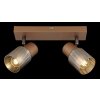 Globo lighting Satella ceiling light, ceiling spotlight, wall light, wall spotlight brown, chrome, black, 2-light sources