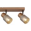 Globo lighting Satella ceiling light, ceiling spotlight, wall light, wall spotlight brown, chrome, black, 4-light sources