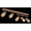 Globo lighting Satella ceiling light, ceiling spotlight, wall light, wall spotlight brown, chrome, black, 5-light sources