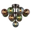 Globo lighting Grappy ceiling light chrome, black, 13-light sources