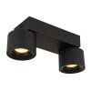 Globo lighting Rae ceiling light LED black, 2-light sources