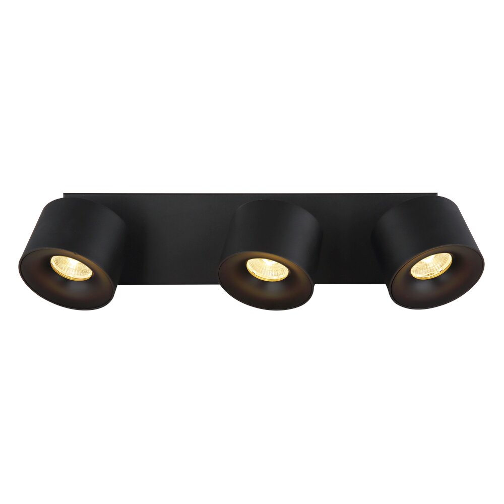 Globo lighting Rae ceiling light LED black, 3-light sources
