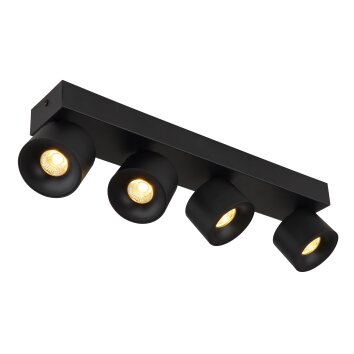 Globo lighting Rae ceiling light LED black, 4-light sources