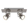 Globo lighting Verpax ceiling light, ceiling spotlight, wall light, wall spotlight matt nickel, 2-light sources