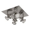 Globo lighting Verpax ceiling light, ceiling spotlight, wall light, wall spotlight matt nickel, 4-light sources