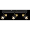 Globo lighting Brisbon ceiling light, ceiling spotlight, wall light, wall spotlight black, 3-light sources