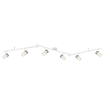 Globo lighting Brisbon ceiling light, ceiling spotlight, wall light, wall spotlight white, 6-light sources