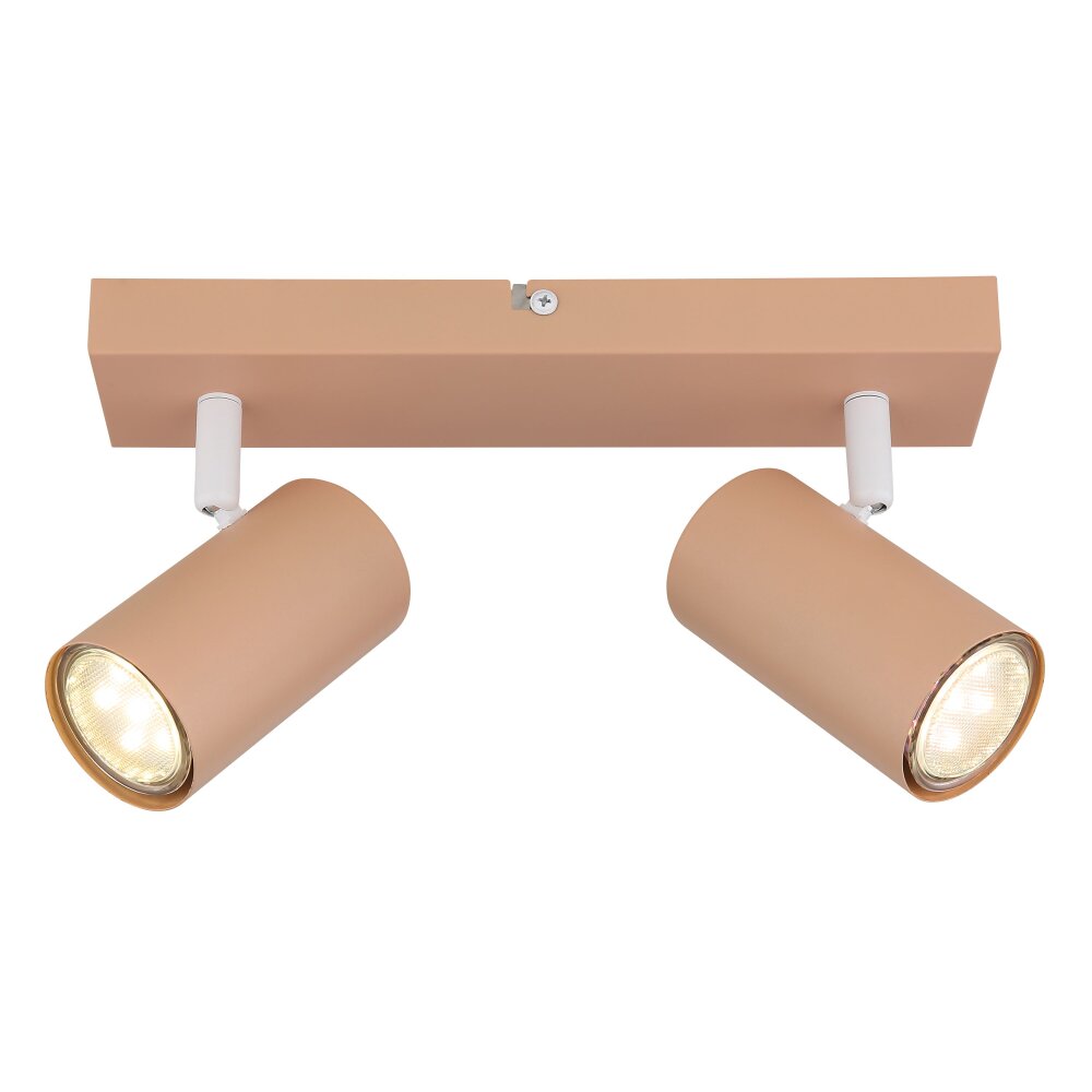 Globo lighting Robby ceiling light, ceiling spotlight, wall light, wall spotlight pink, 2-light sources