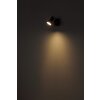 Globo lighting Mason ceiling light, ceiling spotlight, wall light, wall spotlight chrome, black, 1-light source