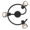 Globo lighting Mason ceiling light, ceiling spotlight, wall light, wall spotlight chrome, black, 3-light sources