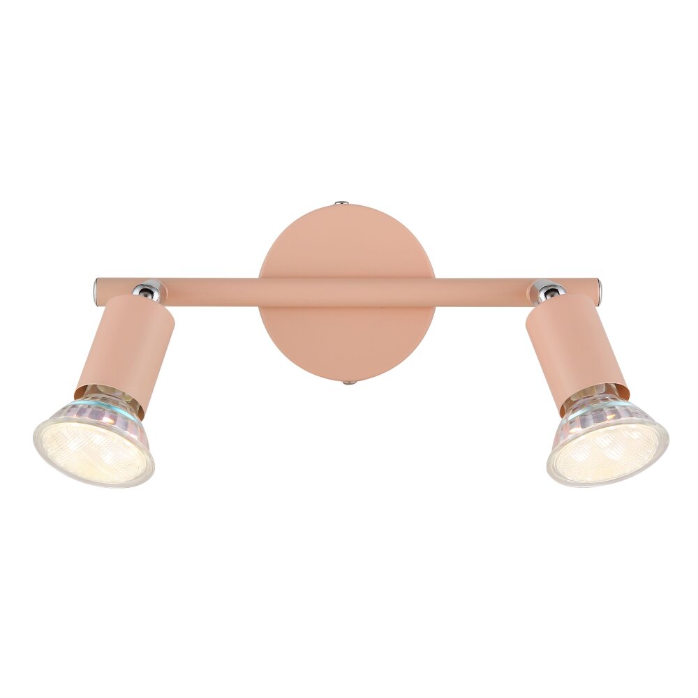 Globo lighting Matrix ceiling light, ceiling spotlight, wall light, wall spotlight pink, 2-light sources