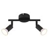 Globo lighting Matrix ceiling light, ceiling spotlight, wall light, wall spotlight black, 2-light sources