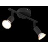 Globo lighting Matrix ceiling light, ceiling spotlight, wall light, wall spotlight black, 2-light sources