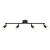 Globo lighting Matrix ceiling light, ceiling spotlight, wall light, wall spotlight black, 4-light sources