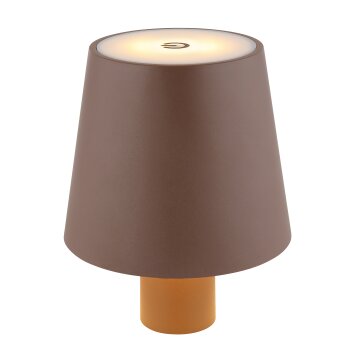 Globo lighting Vannie table lamp LED brown, 1-light source