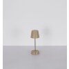 Globo lighting Carlos table lamp LED chrome, sand-coloured, 1-light source