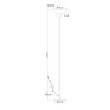 Globo lighting Lima floor lamp matt nickel, 1-light source