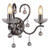 Globo lighting Camila wall light chrome, black, 2-light sources