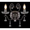 Globo lighting Camila wall light chrome, black, 2-light sources