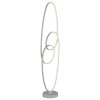 Globo lighting Spira floor lamp LED silver, 1-light source