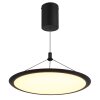 Globo lighting Suna hanging light LED black, 1-light source