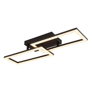 Globo lighting Sapena ceiling light LED black, 1-light source