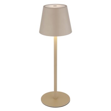 Globo lighting I table lamp LED sand-coloured, 1-light source