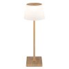 Globo lighting Gregoir table lamp LED Dark wood, Ecru, 1-light source