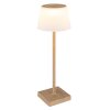 Globo lighting Gregoir table lamp LED Dark wood, Ecru, 1-light source