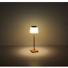 Globo lighting Gregoir table lamp LED Dark wood, Ecru, 1-light source