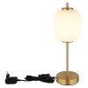 Globo lighting Ewald table lamp LED brass, 1-light source