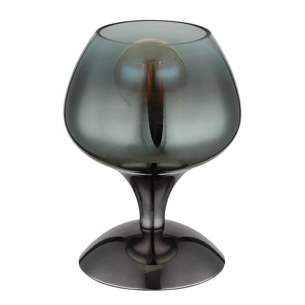 Globo lighting Maxy table lamp chrome, black, 1-light source