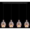 Globo lighting Milley hanging light black, 4-light sources