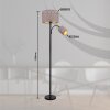 Globo lighting Sunna floor lamp black, 1-light source