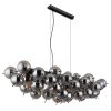 Globo lighting Udo hanging light black, 6-light sources