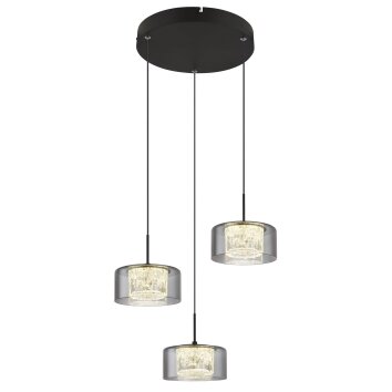 Globo lighting Fogsy hanging light LED black, 1-light source