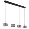 Globo lighting Fogsy hanging light LED black, 1-light source