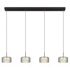 Globo lighting Fogsy hanging light LED black, 1-light source