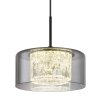 Globo lighting Fogsy hanging light LED black, 1-light source