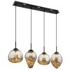 Globo lighting Firefly hanging light LED black, 1-light source