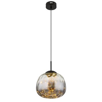 Globo lighting Firefly hanging light LED black, 1-light source