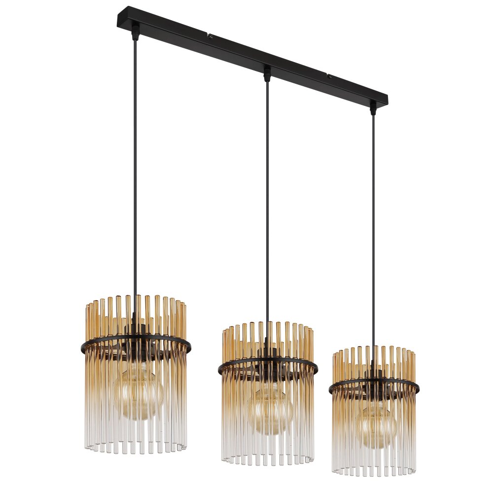 Globo lighting Gorley hanging light black, 3-light sources