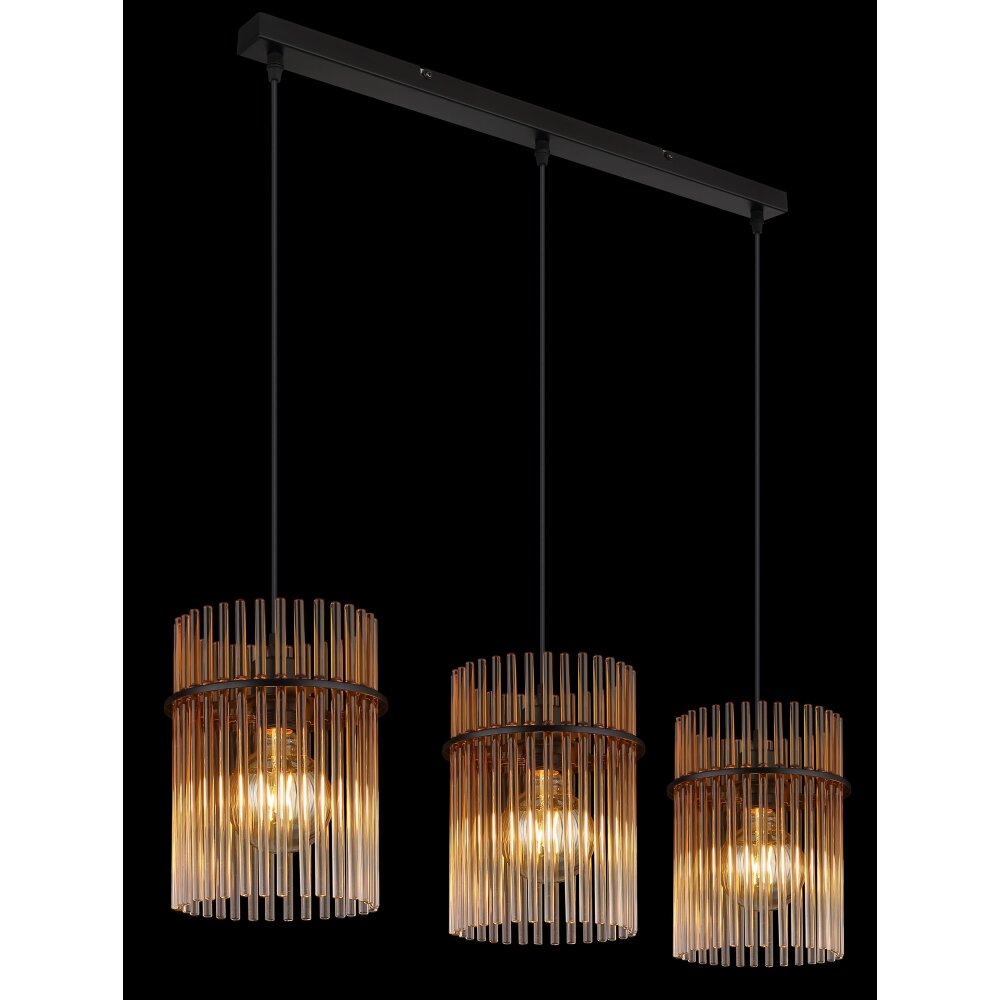 Globo lighting Gorley hanging light black, 3-light sources