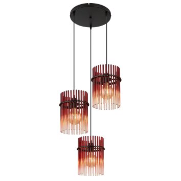 Globo lighting Gorley hanging light black, 3-light sources