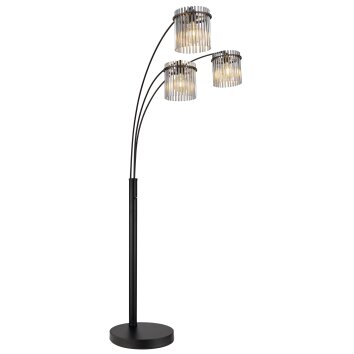 Globo lighting Gorley floor lamp black, 3-light sources