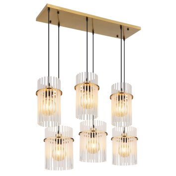 Globo lighting Gorley hanging light gold, 6-light sources