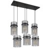 Globo lighting Gorley hanging light black, 6-light sources