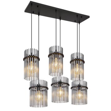 Globo lighting Gorley hanging light black, 6-light sources